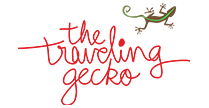 the traveling gecko logo